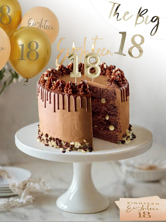 18th Birthday Cake Bundle - Decadent Chocolate Drip Cake