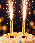 Gold Ice Fountain Candle - Pack of 2