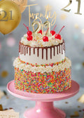 21st Birthday Cake Bundle - Ice Cream Sundae Cake - Patisserie Valerie