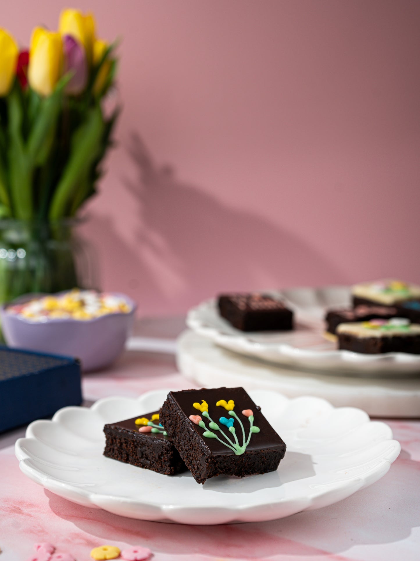 Patisserie Valerie's handmade Mother's Day Brownies cake delivery 