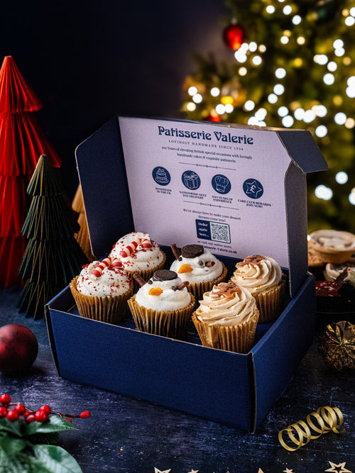 Christmas Cupcake Gift Box of 12