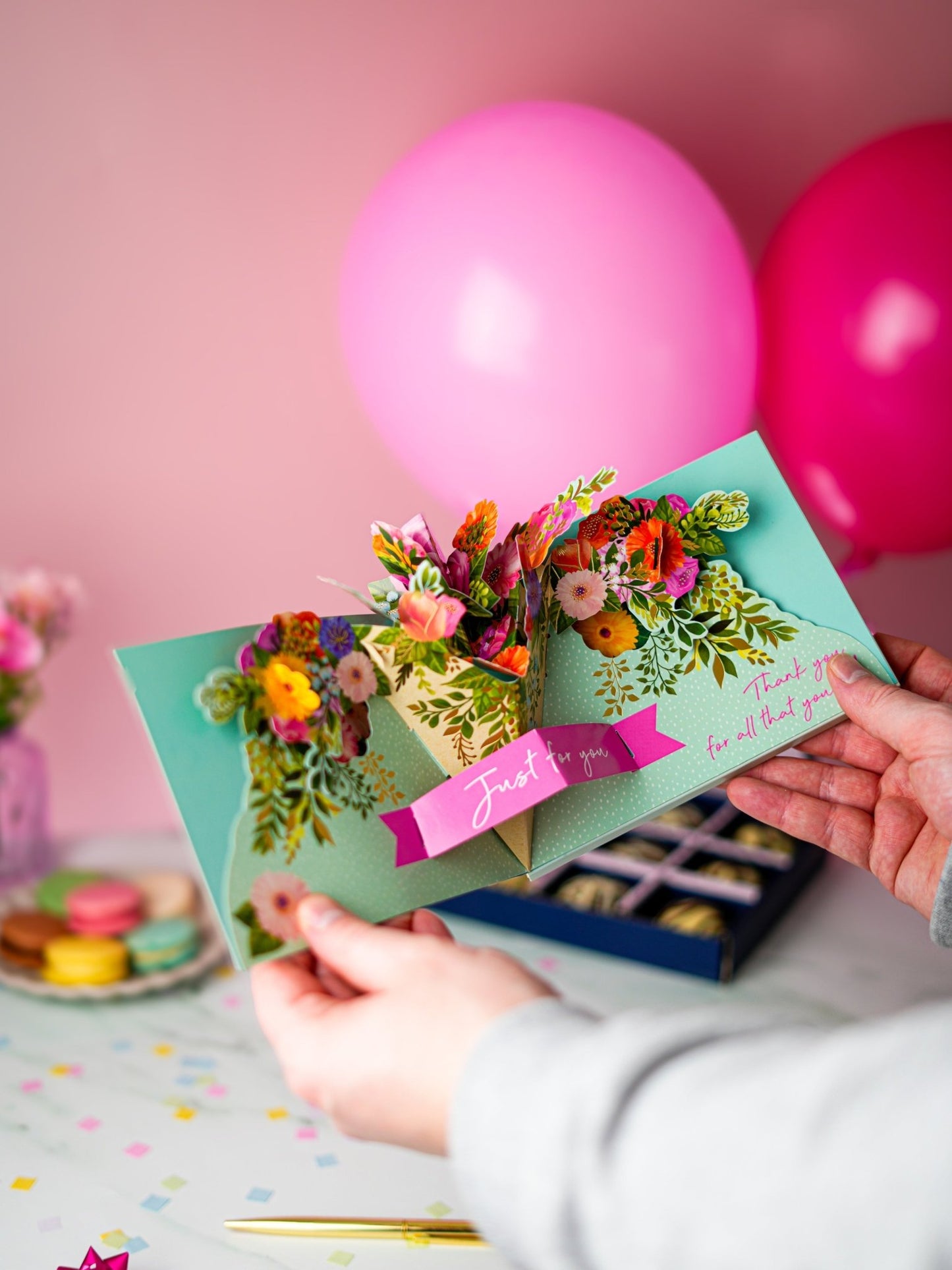 Patisserie Valerie's handmade 3D Pop-Up Chocolate Mother's Day Card cake delivery 