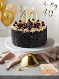 Patisserie Valerie's handmade 40th Birthday Cake Bundle - Black Forest Gateau cake delivery 