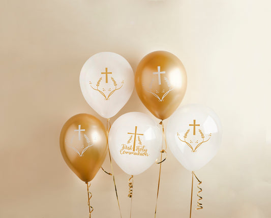 Communion 12" Latex Balloons - Pack of 5