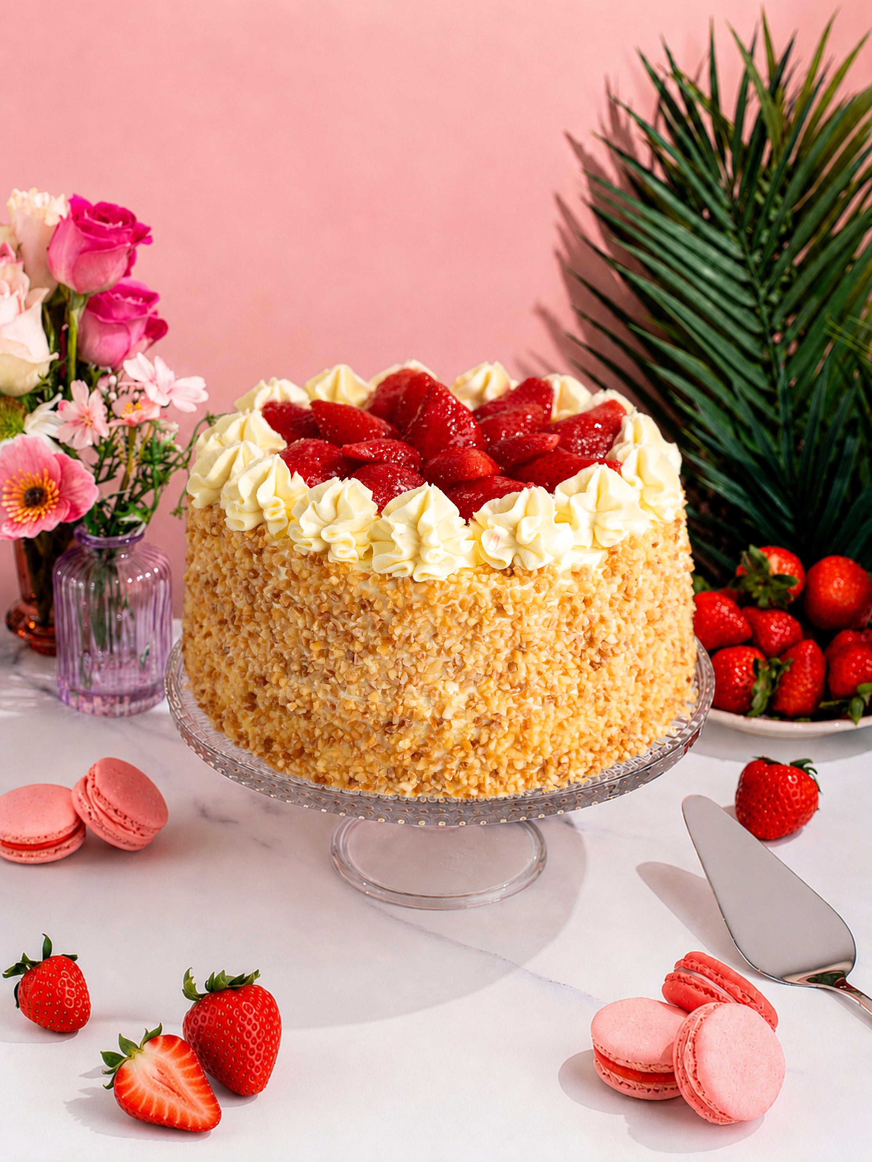 Classic Strawberry Gateau