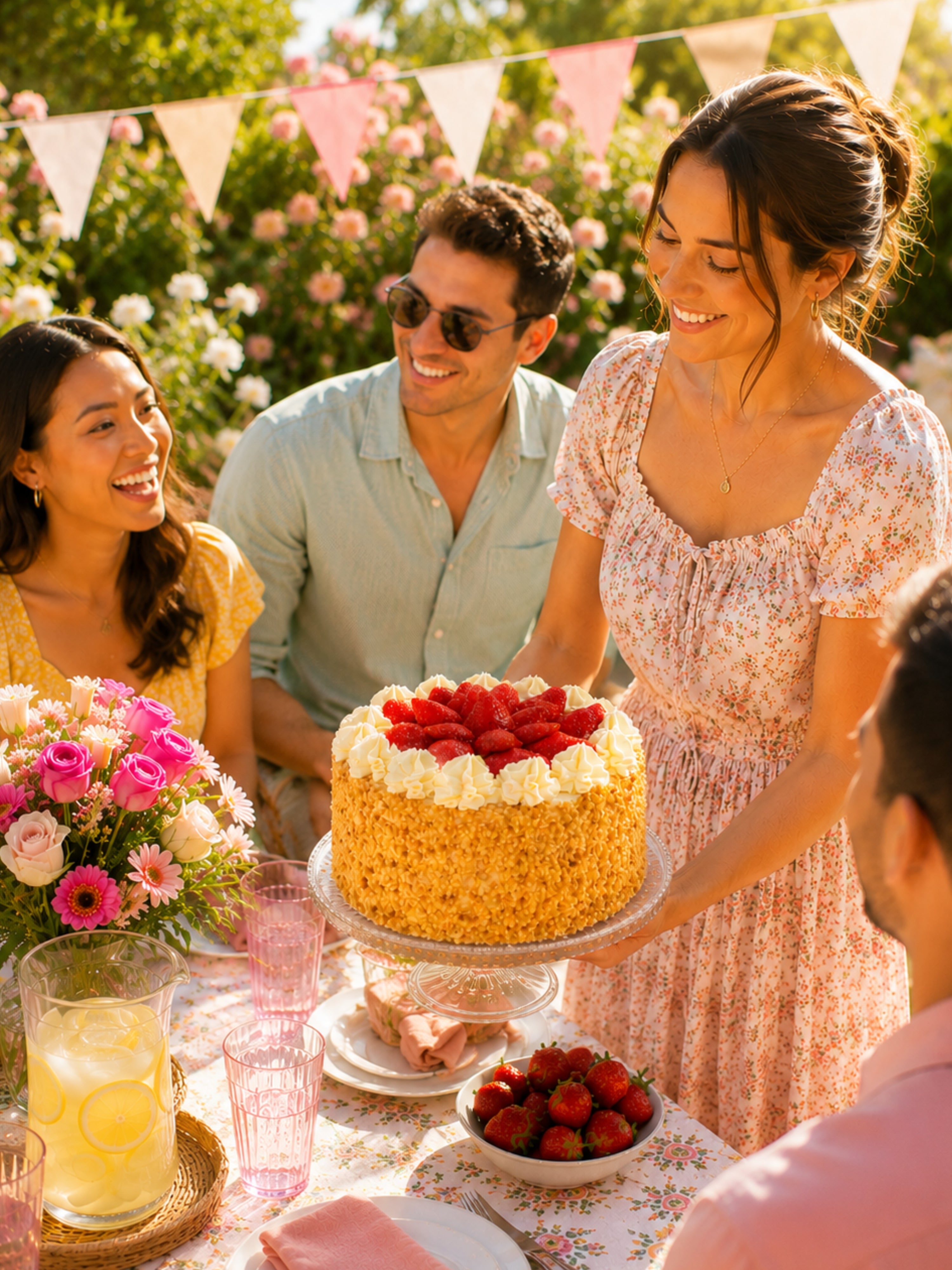 Classic Strawberry Gateau