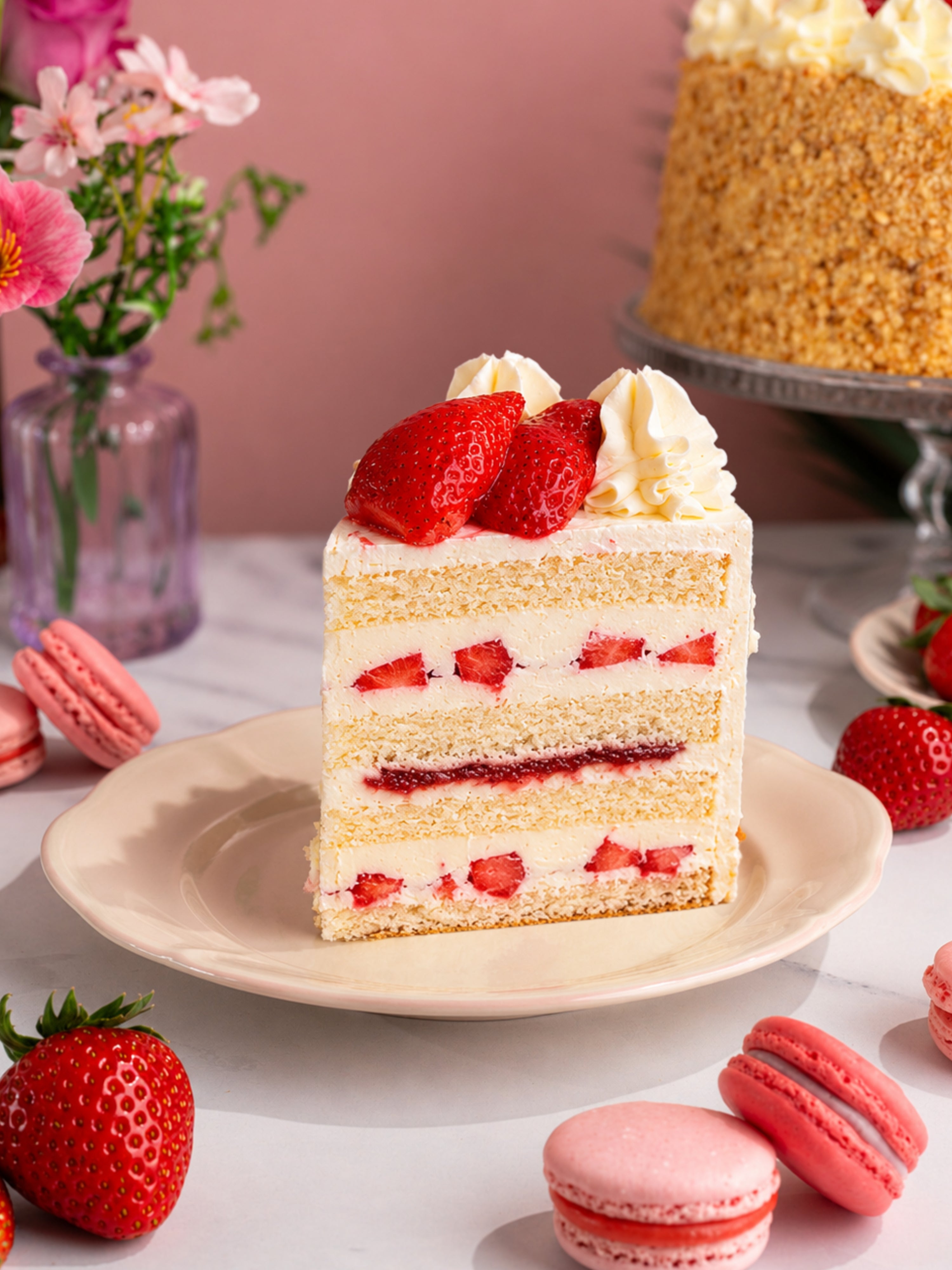 Classic Strawberry Gateau