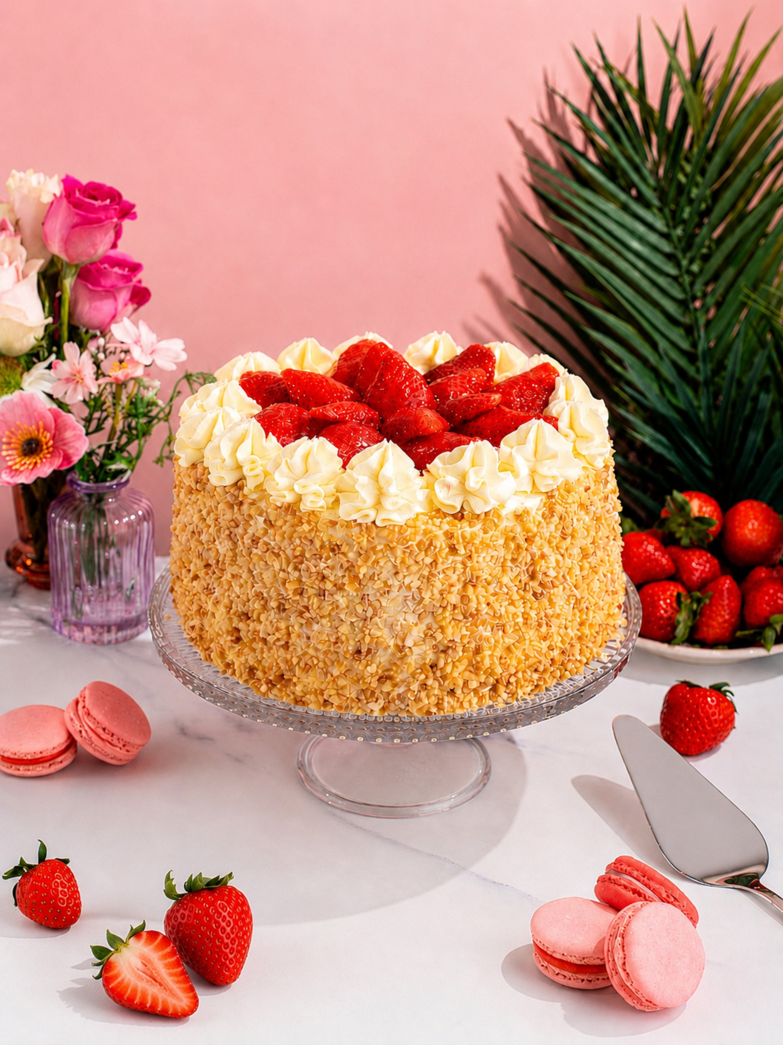 Classic Strawberry Gateau