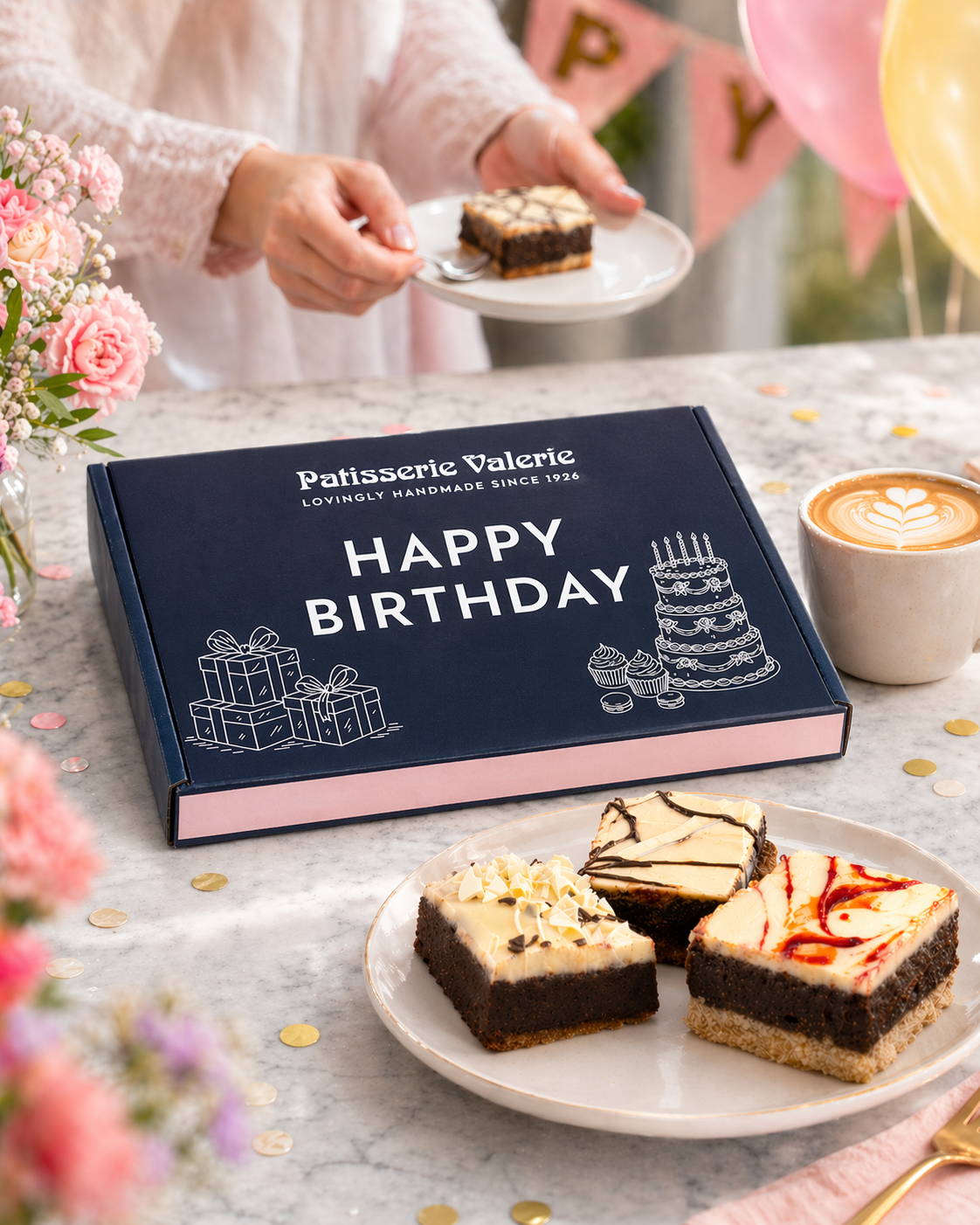Happy Birthday Luxury Brownies Gift Box