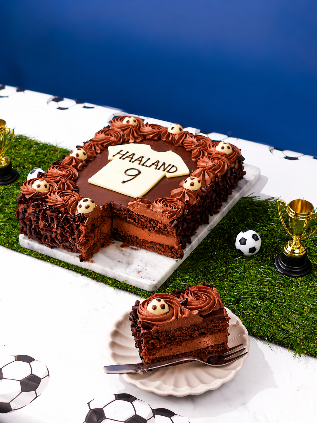 Chocolate Football Cake