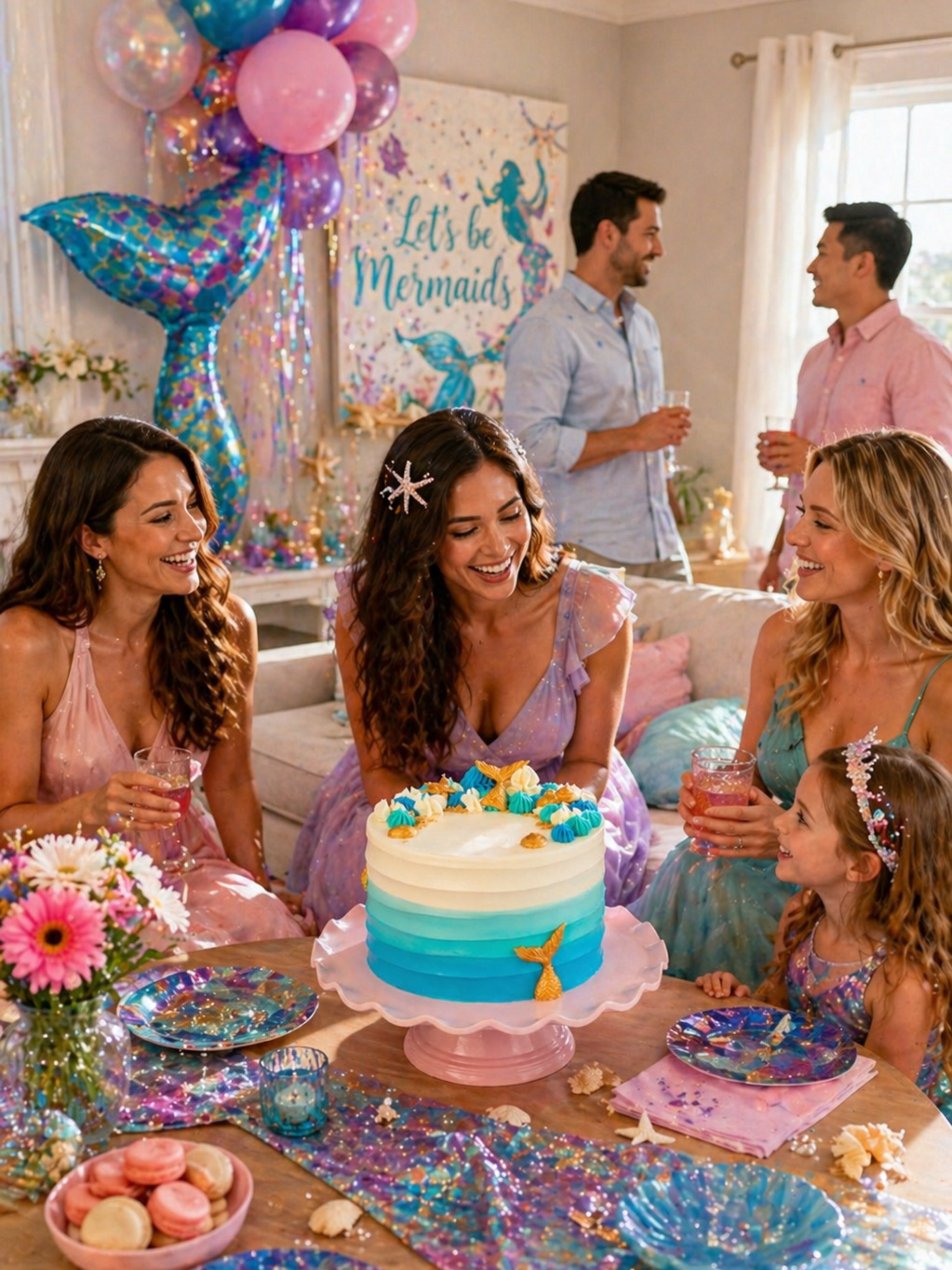 Mermaid Under The Sea Birthday Cake