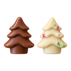 Milk & White Chocolate Christmas Trees