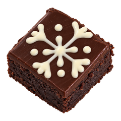 Snowflake Chocolate Brownie