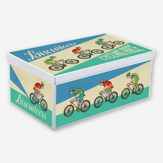 Biscuiteers Hand-Iced Bike Race Biscuits with Tin 150g