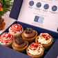 Birthday Cupcake Gift Box – 6 Assorted Luxury Cupcakes with Filled Centres - Patisserie Valerie