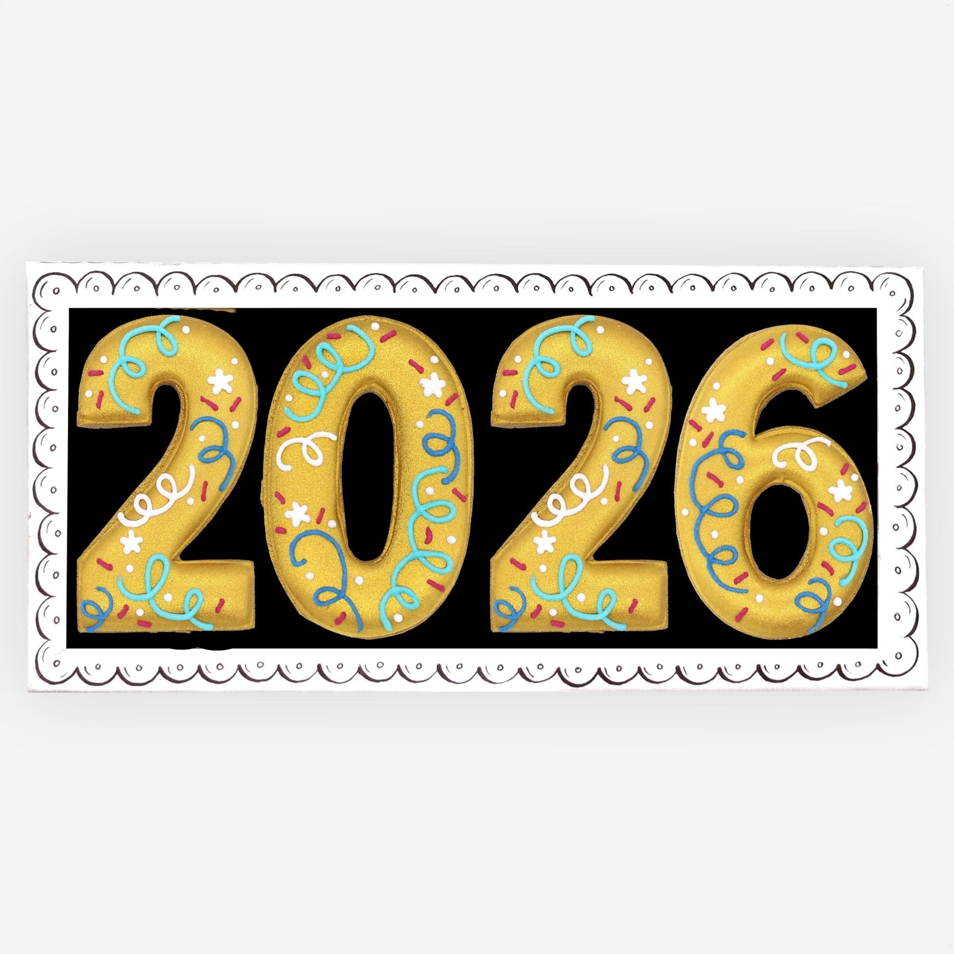 Biscuiteers 2026 New Year Letterbox Biscuits - Patisserie Valerie