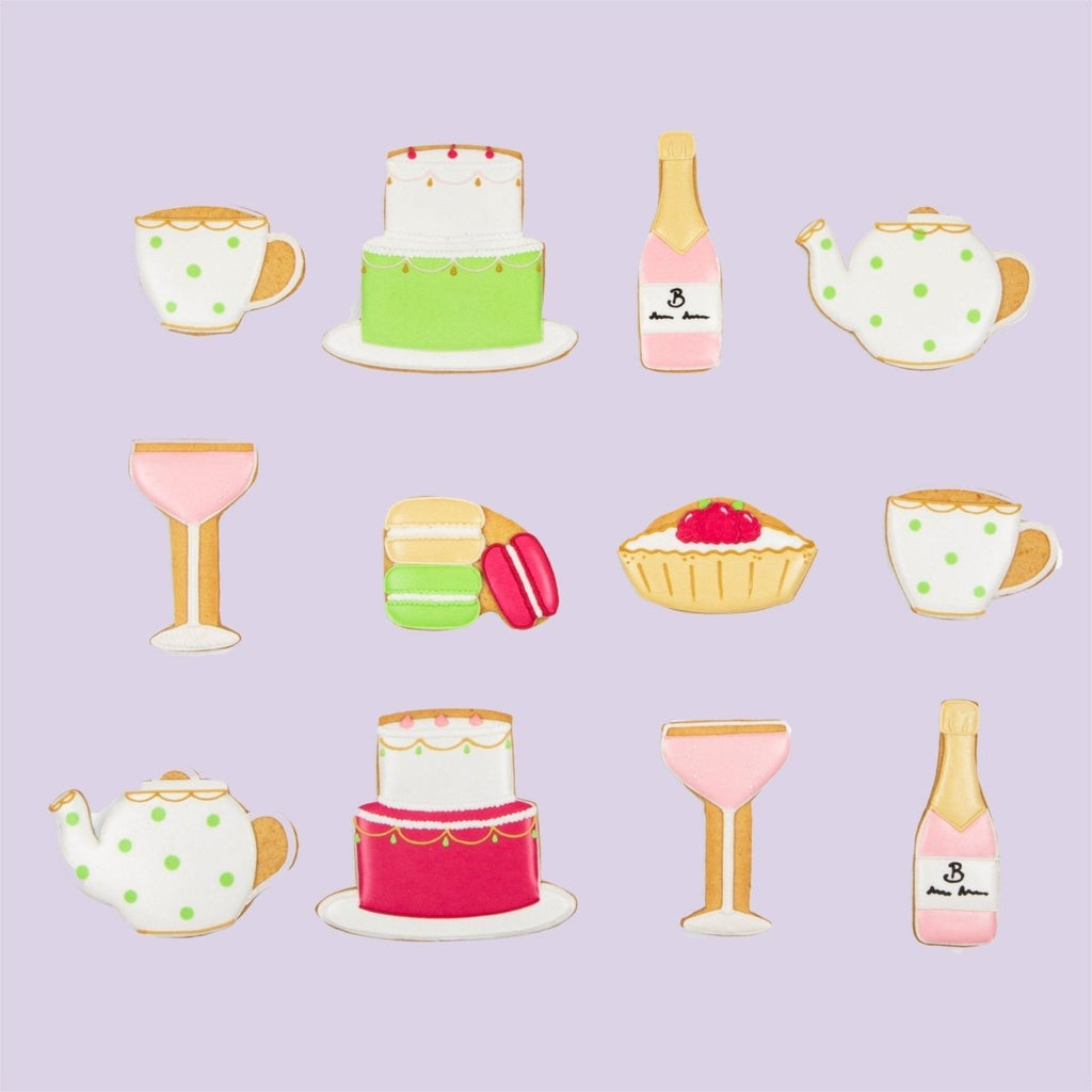 Biscuiteers Afternoon Tea Birthday Luxe Tin - Patisserie Valerie
