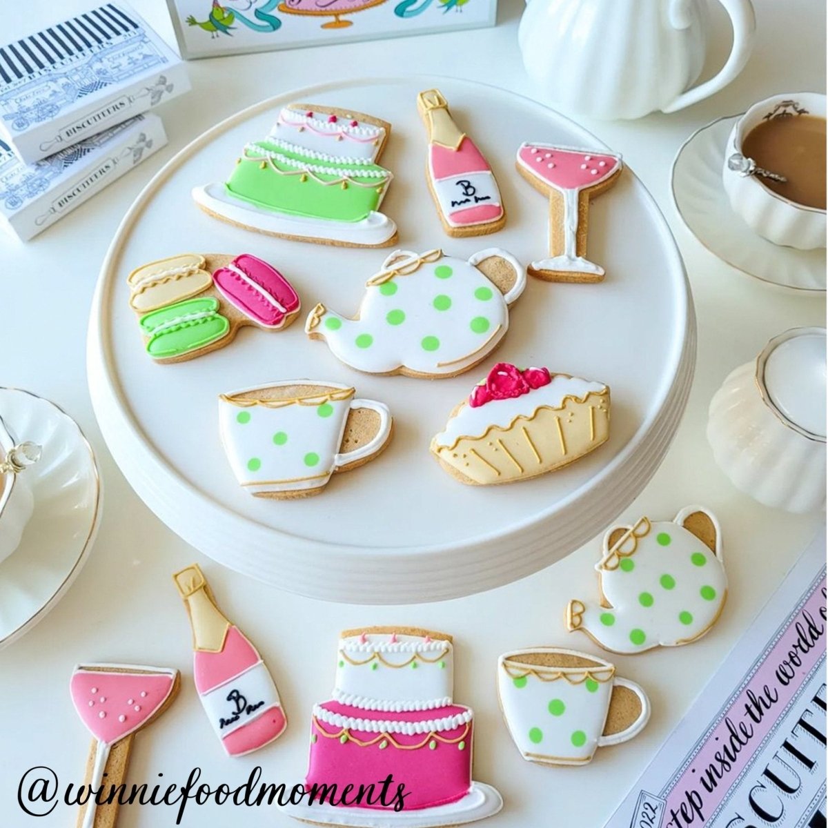 Biscuiteers Afternoon Tea Birthday Luxe Tin - Patisserie Valerie