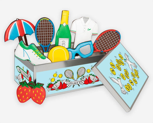 Biscuiteers 'Anyone for Tennis' Hand-Iced Biscuits 160g