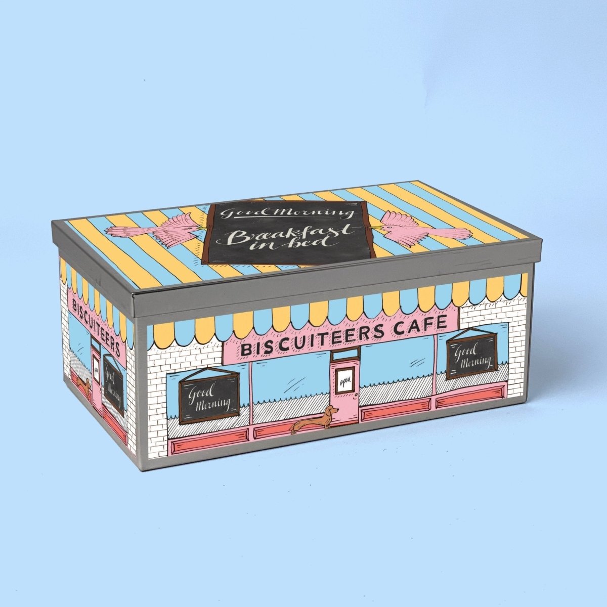 Biscuiteers Birthday Breakfast in Bed Biscuit Tin - Patisserie Valerie