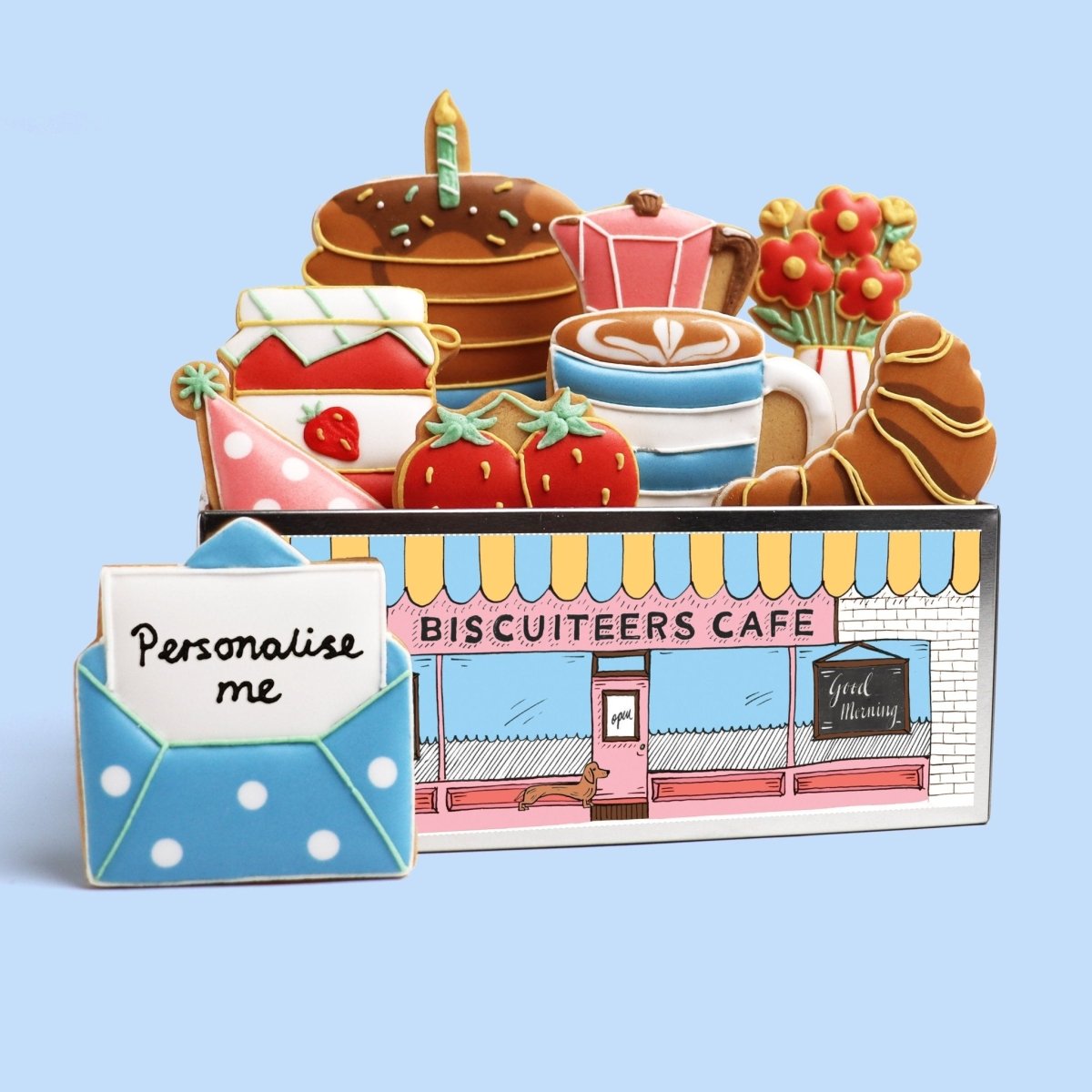 Biscuiteers Birthday Breakfast in Bed Biscuit Tin