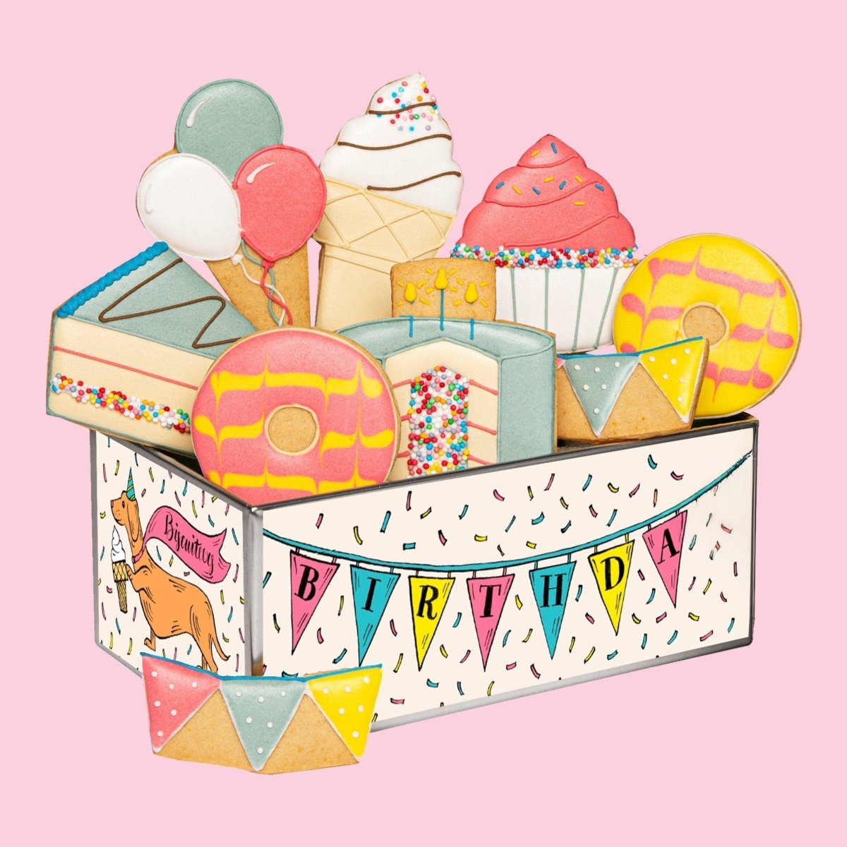 Birthday Treats Biscuit Tin