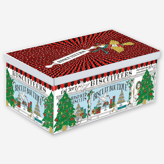 Biscuiteers Chocolate Merry & Bright Luxe Biscuit Tin