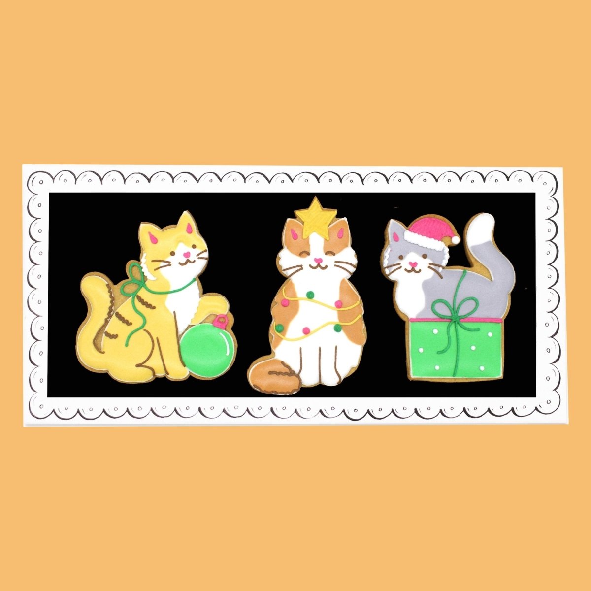 Christmas Cats Letterbox Biscuits