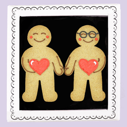 Biscuiteers Gingers In Love Letterbox Biscuits