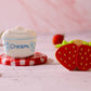Patisserie Valerie's handmade Biscuiteers Hand-Iced Strawberries and Cream Letterbox Biscuits 15g cake delivery 
