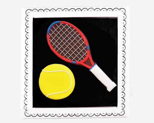 Biscuiteers Hand-Iced Tennis Letterbox Biscuits 15g