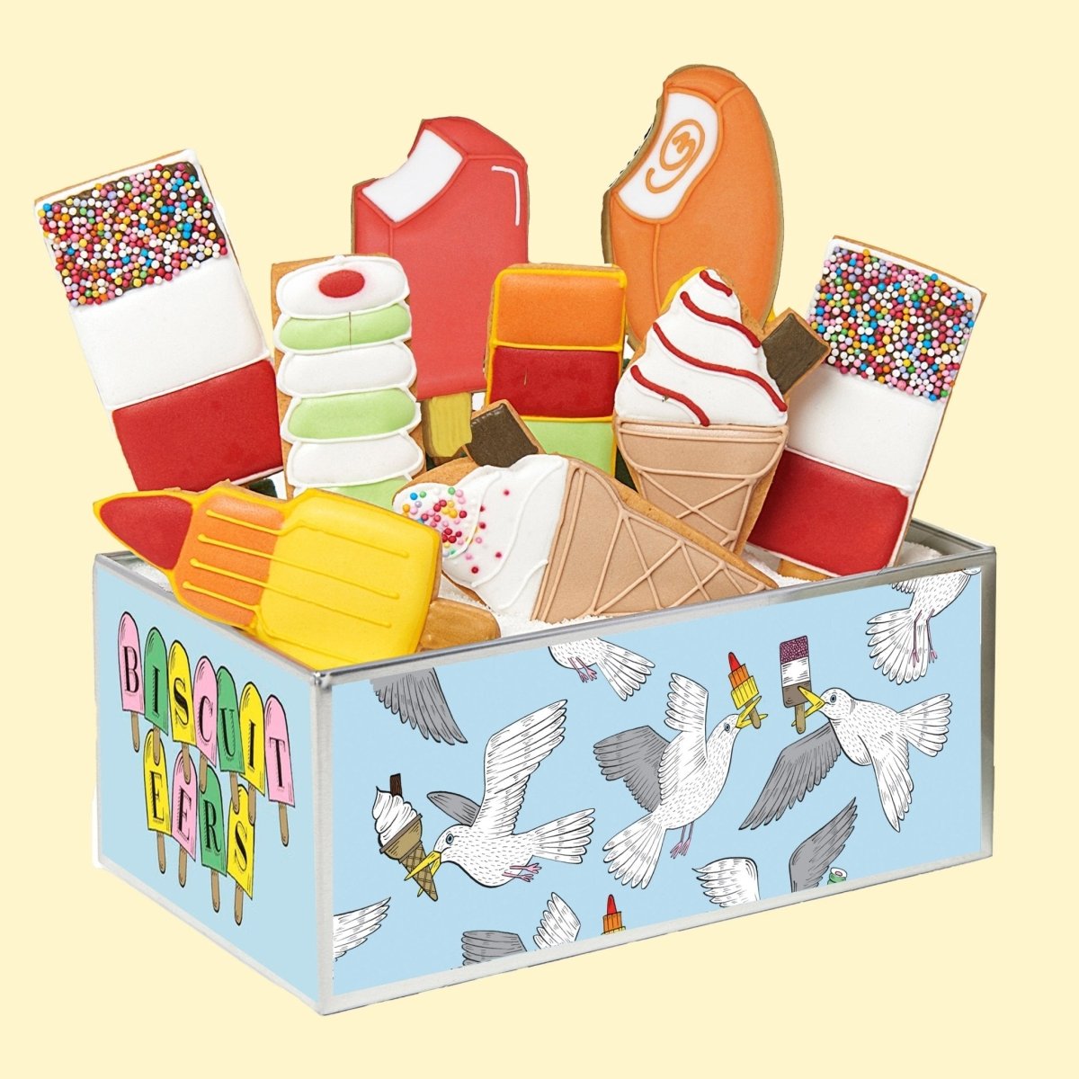 Biscuiteers Ice Lollies Biscuit Tin - Patisserie Valerie