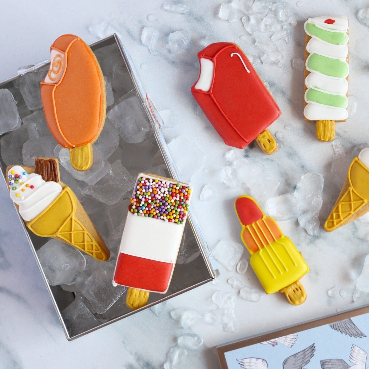 Biscuiteers Ice Lollies Letterbox Biscuits - Patisserie Valerie