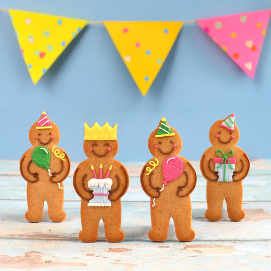 Biscuiteers Jolly Birthday Party Letterbox Biscuits