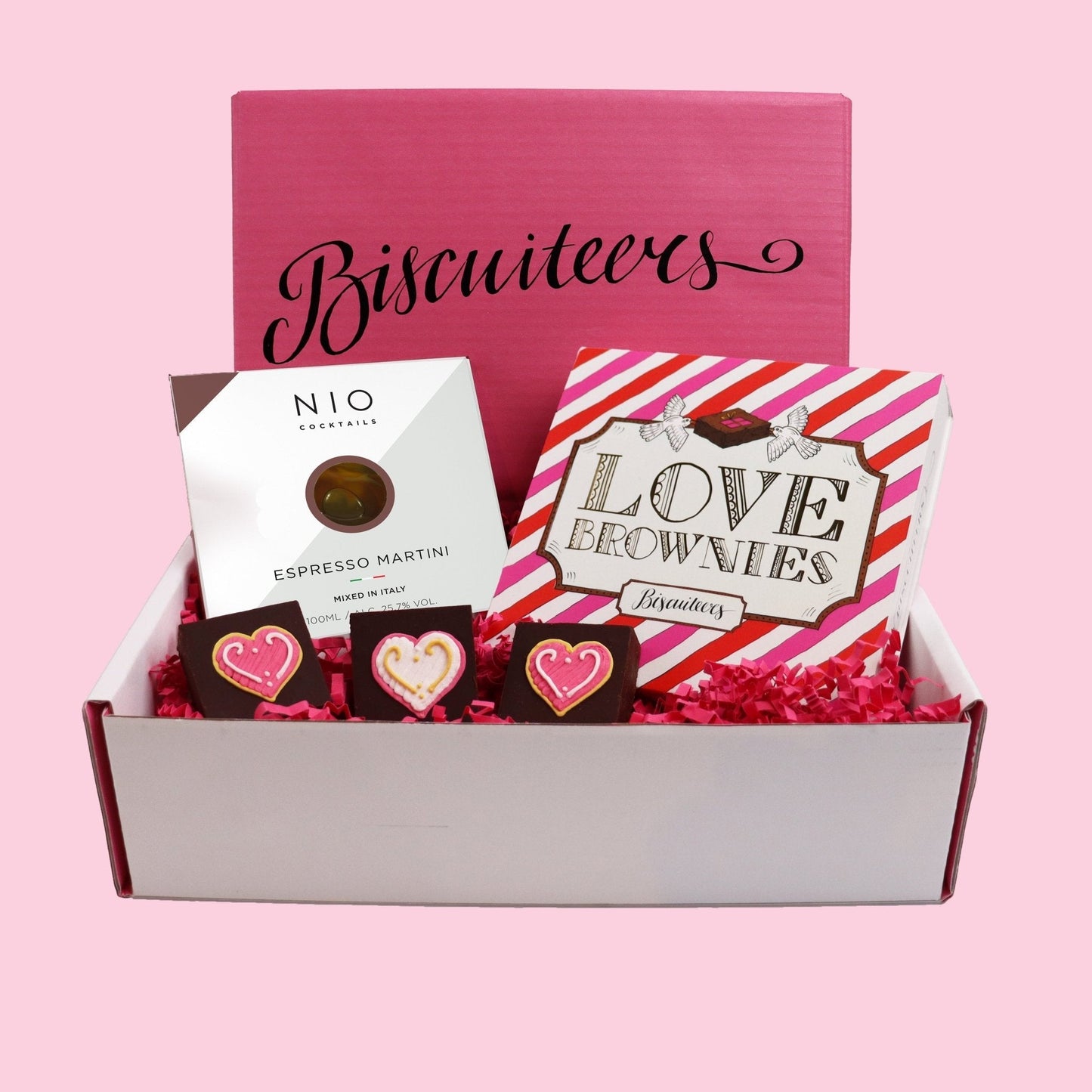 Biscuiteers Love Brownies & Espresso Gift Box - Patisserie Valerie