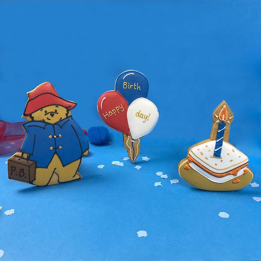 Biscuiteers Paddington's Birthday Letterbox Biscuits - Patisserie Valerie