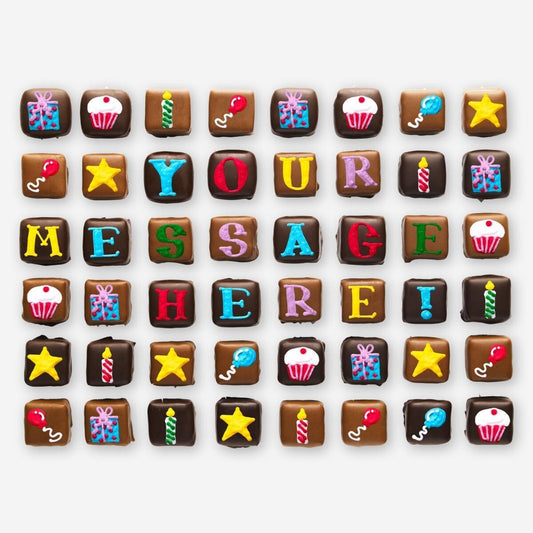 Biscuiteers Personalised Happy Birthday Chocolate Bouquet Giant