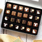 Patisserie Valerie's handmade Biscuiteers Personalised New Baby Chocolate Bouquet Medium cake delivery 