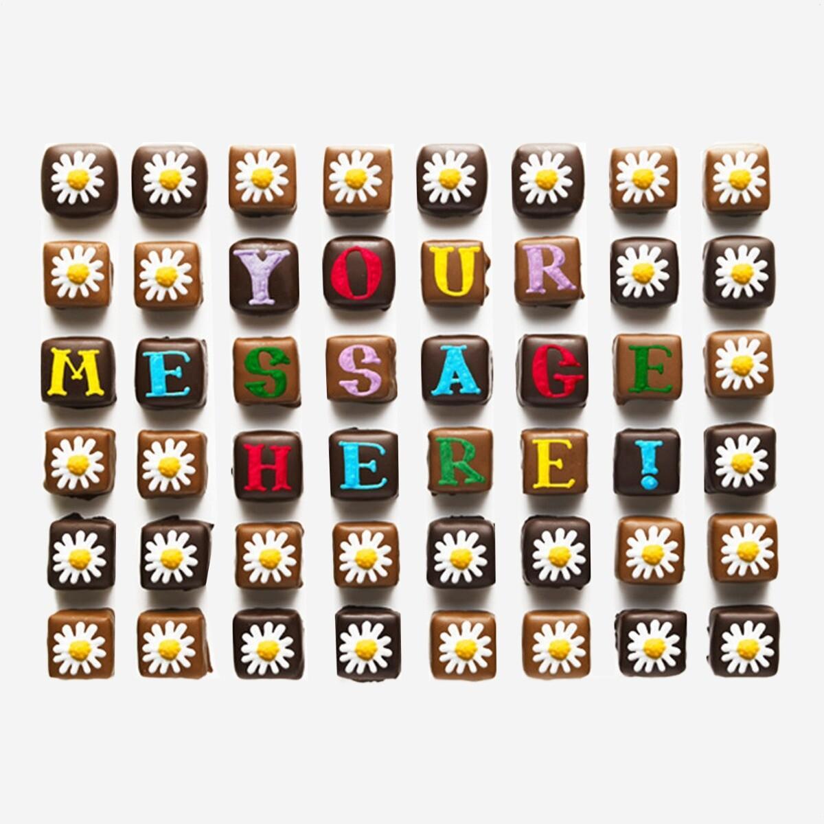 Biscuiteers Personalised Thank You Chocolate Bouquet Giant - Patisserie Valerie