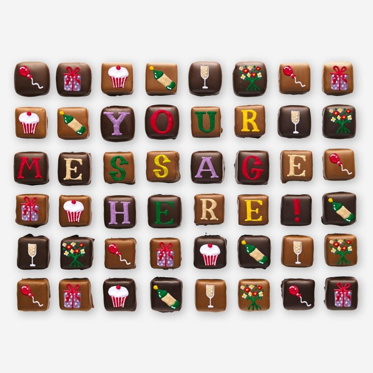 Biscuiteers Personalised Well Done Chocolate Bouquet Giant - Patisserie Valerie