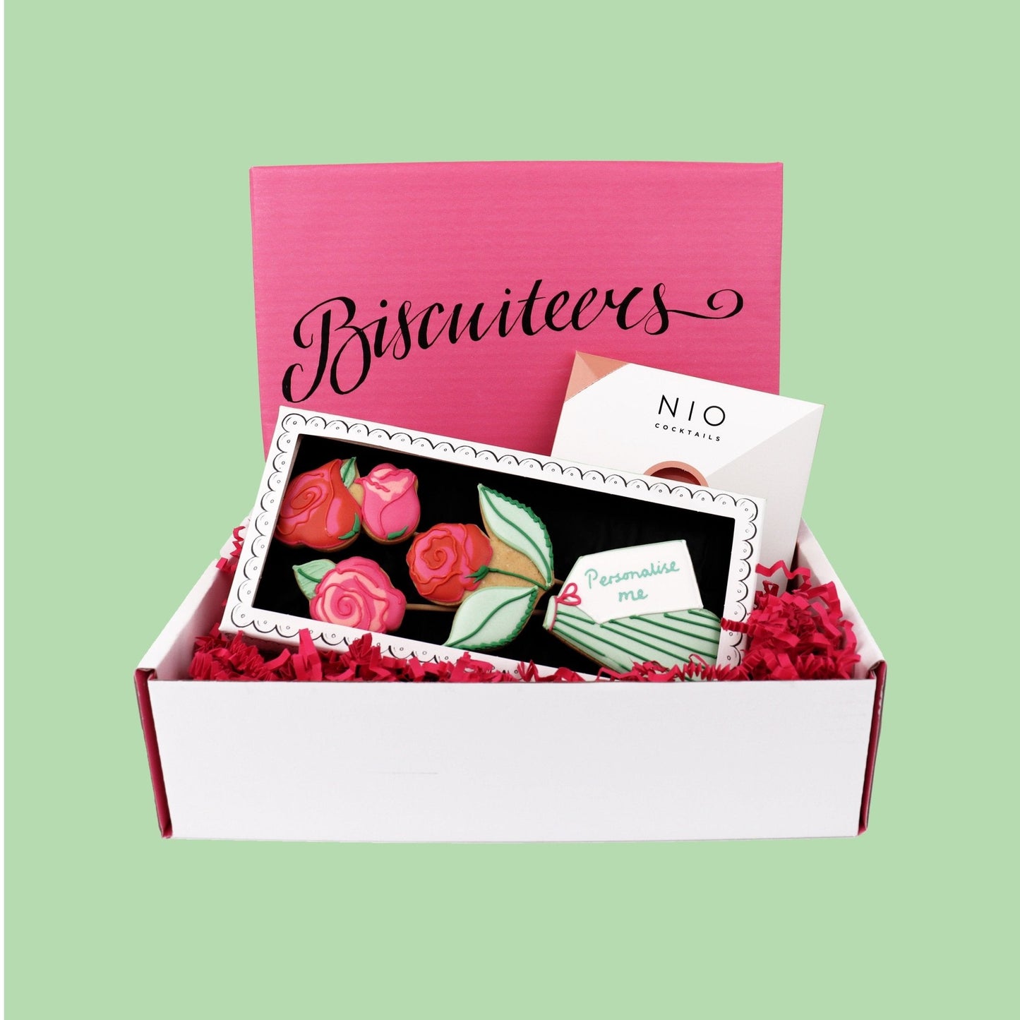 Biscuiteers Roses & Cosmo Gift Box - Patisserie Valerie