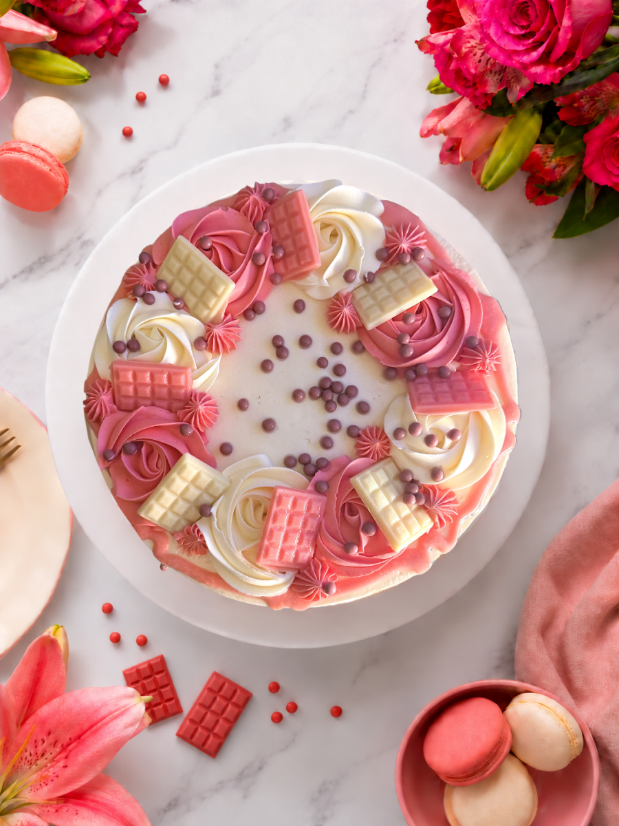 Blush Pink Celebration Drip Cake - Patisserie Valerie