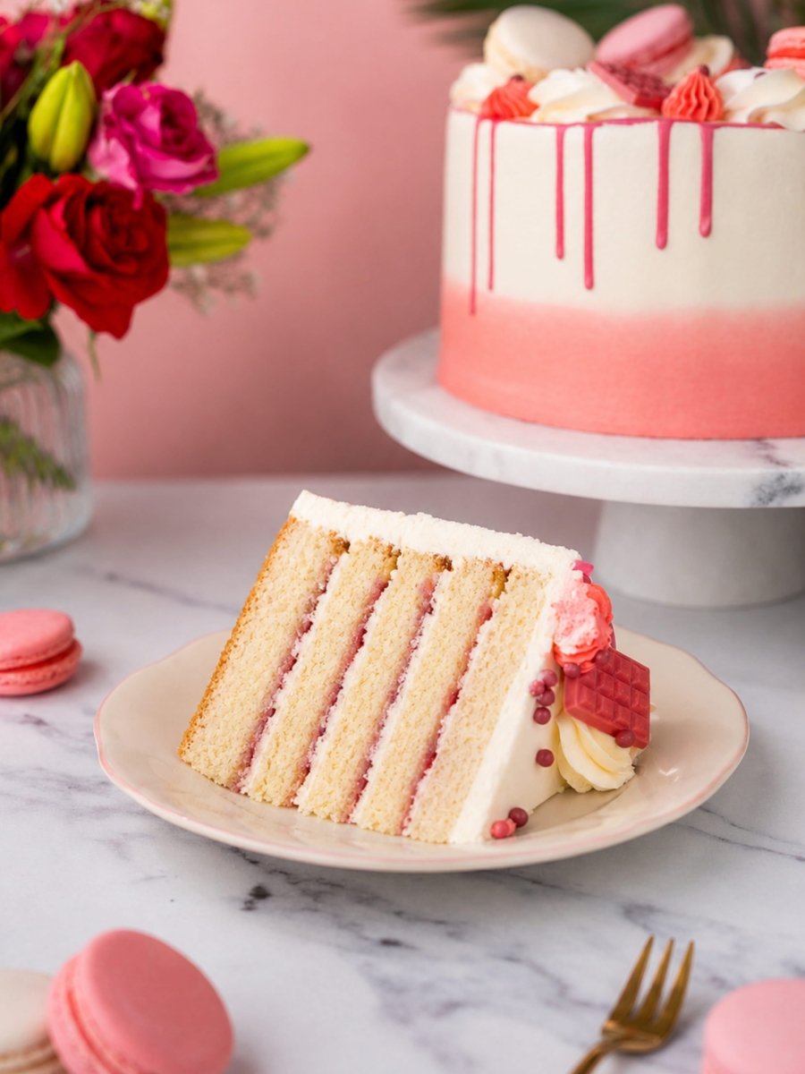 Blush Pink Celebration Drip Cake - Patisserie Valerie