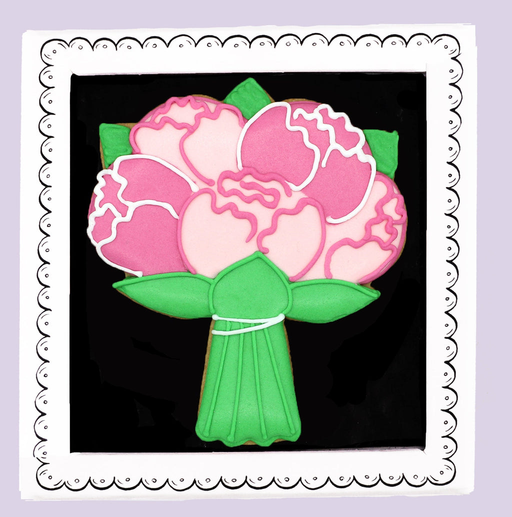 Biscuiteers Bouquet Of Flowers Letterbox Biscuit