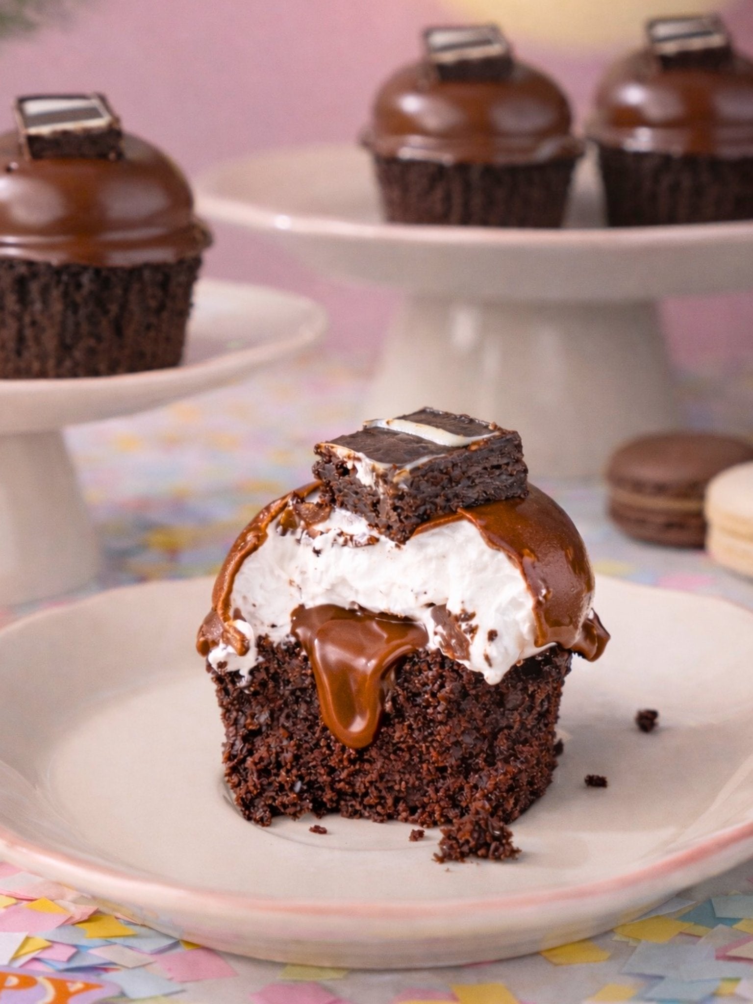 Chocolate Cupcake Gift Box – 6 Decadent Chocolate & Nutella Cupcakes - Patisserie Valerie
