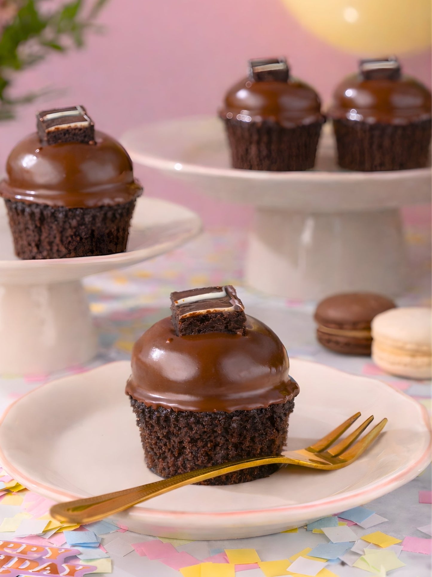 Chocolate Cupcake Gift Box – 6 Decadent Chocolate & Nutella Cupcakes - Patisserie Valerie