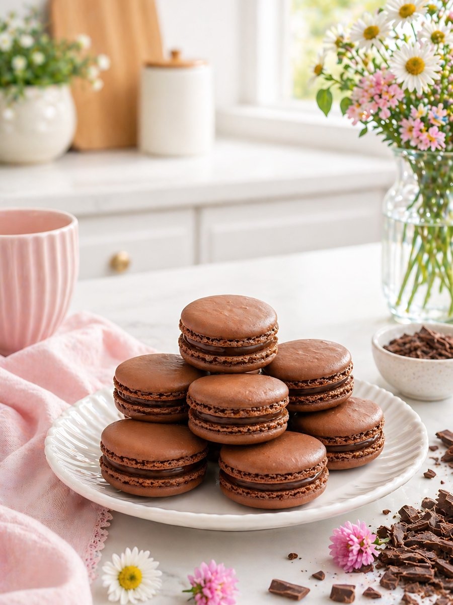 Chocolate Macarons Gift Box of 12 - Patisserie Valerie