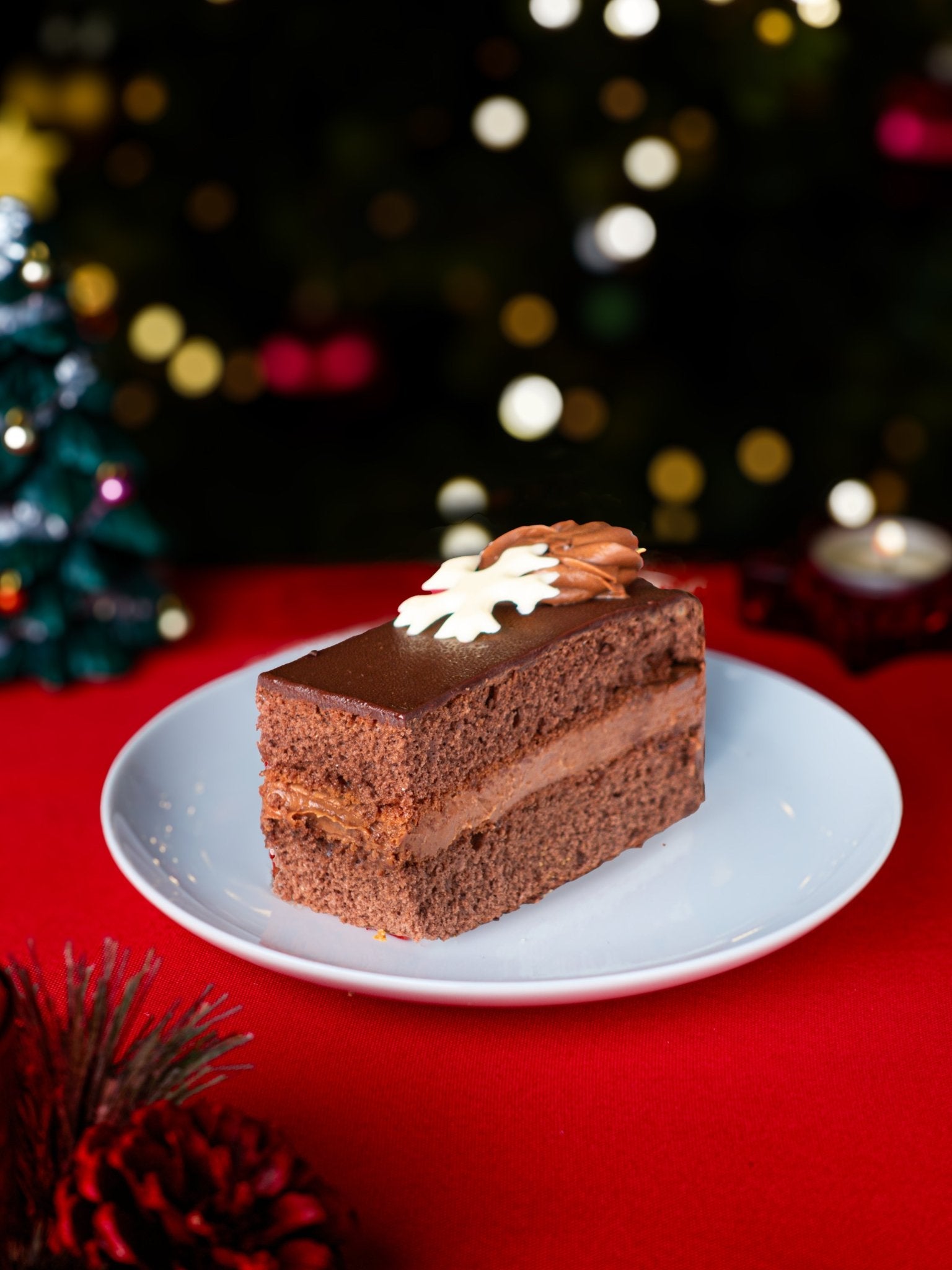 Patisserie Valerie's handmade Christmas Slice Patisserie Box cake delivery 