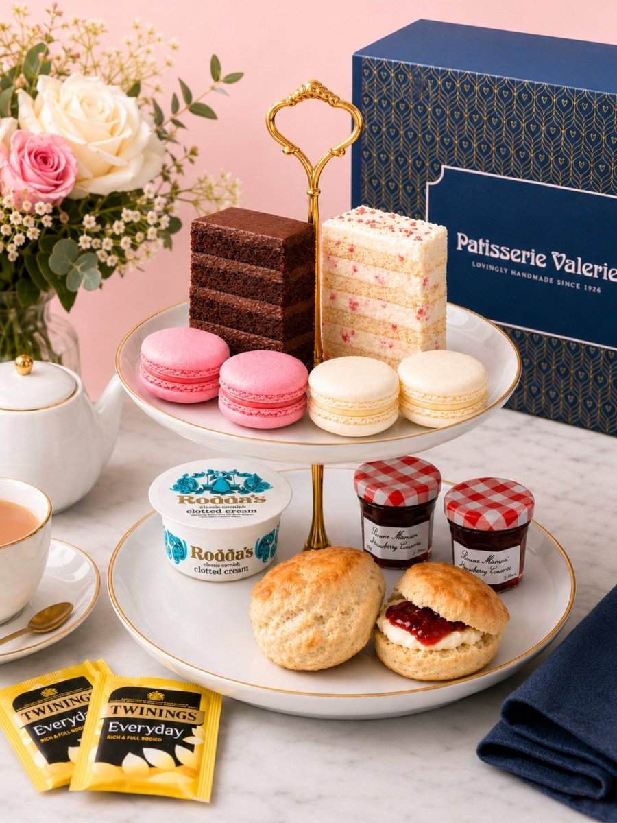 Classic Afternoon Tea Gift Box for two, ready to share - Patisserie Valerie