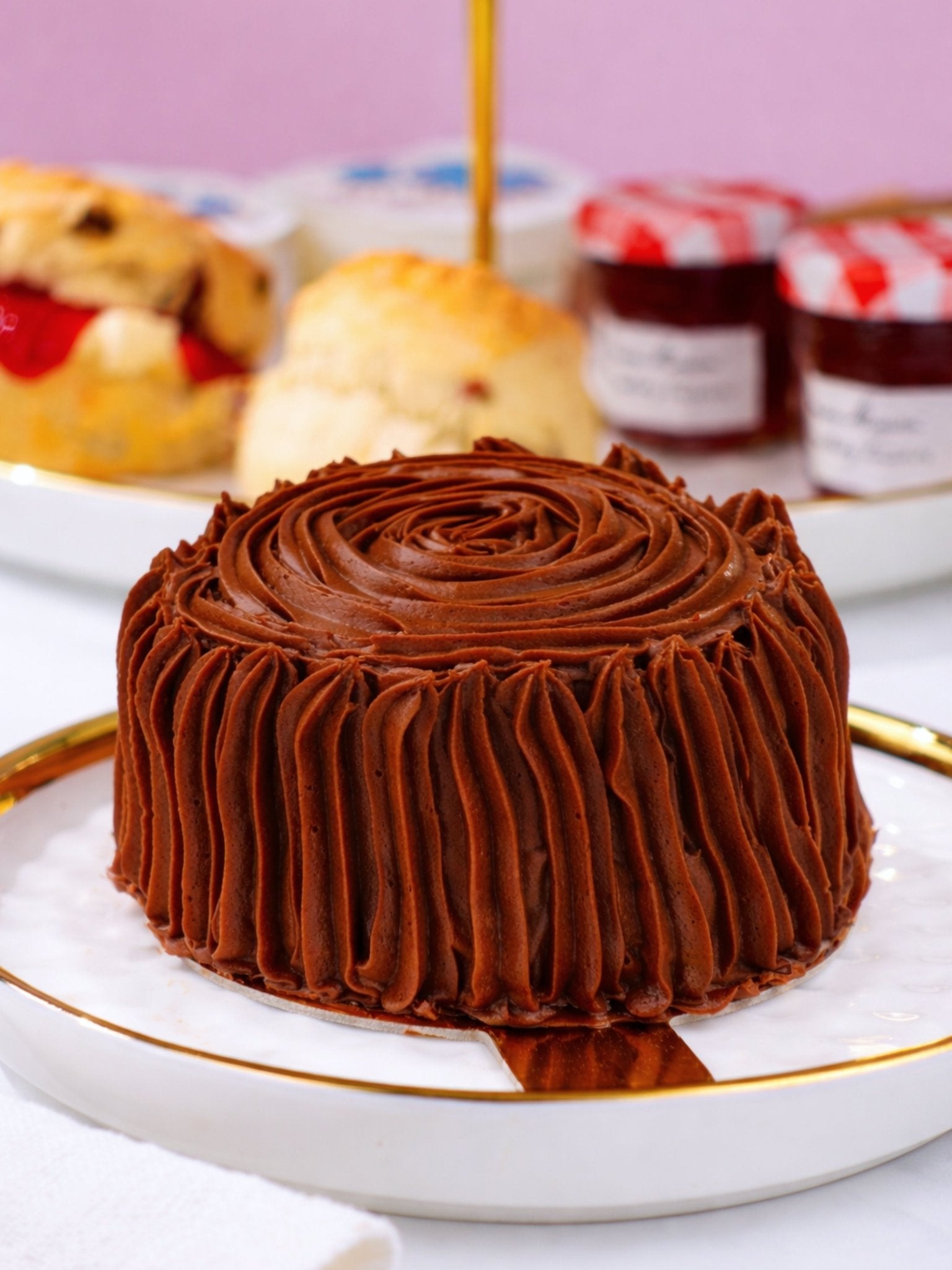 Classic Cream Tea with Happy Birthday Gift Box Sleeve - Patisserie Valerie